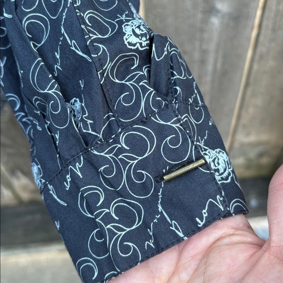 NWT Free People Monogrammed Dress Shirt Oversize dMedium Retail $148.00 - Picture 8 of 12